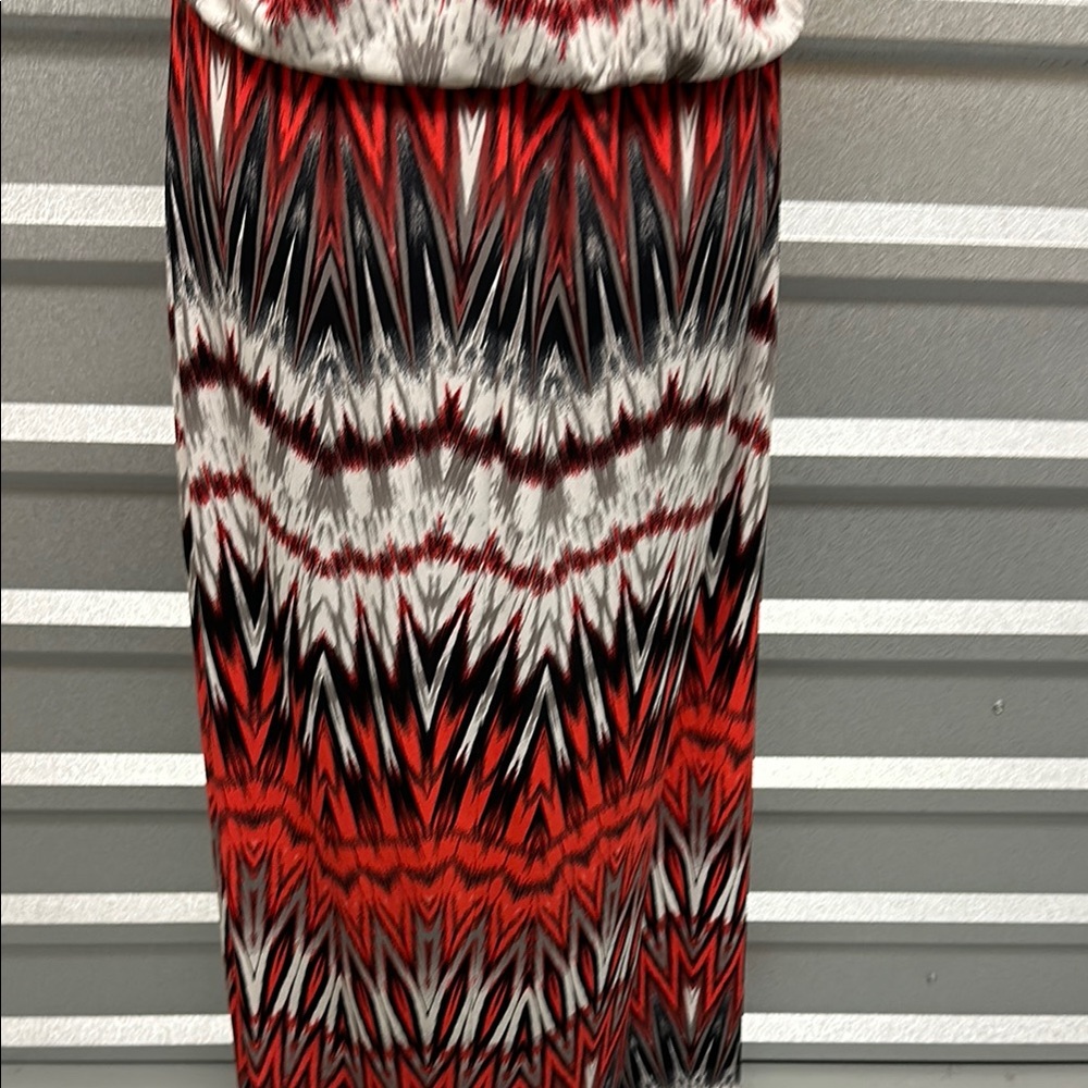 Vintage BISOU BISOU Women’s Tank‎ Maxi Dress Aztec Boho RETRO 90s Y2K Size 14 - Picture 5 of 8
